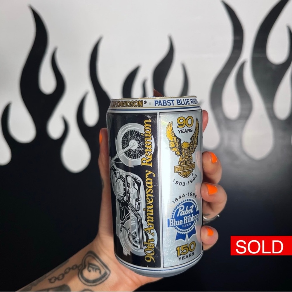 ❌SOLD❌Vintage 1993 Harley Davidson beer can candle